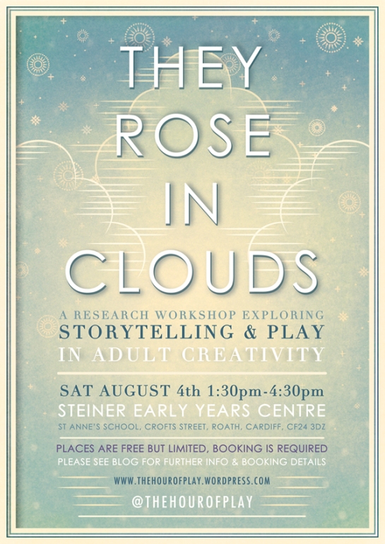 They Rose in Clouds, creativity workshop poster